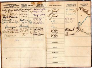 1925 - 36 Merchant Marine Calder Marquette MI Handwritten Diary Documents Sun Oil 8