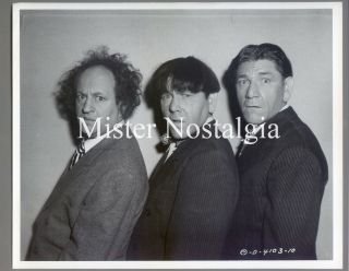 Vintage Photo 1952 Three Stooges Moe & Shemp Howard Larry Fine Columbia