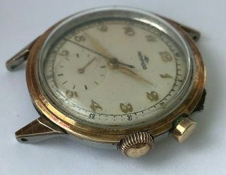 Vintage Movado one push button Swiss Chronograph hand winding mens watch,  c.  470 2