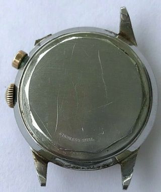 Vintage Movado one push button Swiss Chronograph hand winding mens watch,  c.  470 6