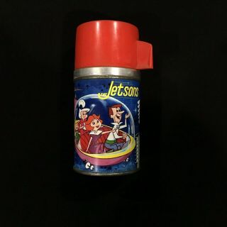 Vintage 1963 The Jetsons Metal Lunchbox Thermos Aladdin Hanna Barbera