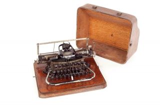 Vintage C1906 " Blickensderfer No.  7 " Portable Typewriter With Bentwood Case