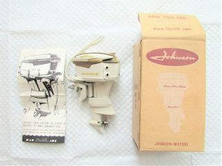Vintage Toy K&o Johnson Sea Horse Outboard Model Boat Engine.  Box & Paper.