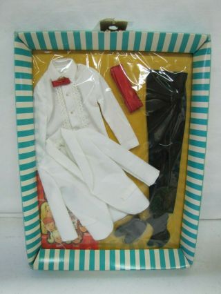 Nrfb Vintage Barbie 1964 Ken & Allen 1425 " Best Man " Outfit Wedding Tux