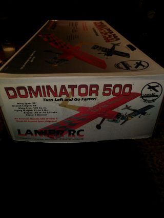 VINTAGE Lanier RC Dominator 500 Kit -.  25 to.  46 Size Plane 7