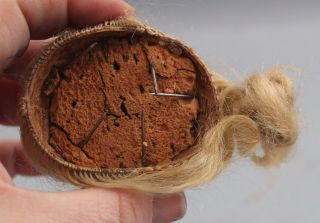 16inch Antique French Victorian Bisque Socket Head Doll,  Cloth & Leather Body NR 11