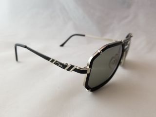 CAZAL VINTAGE MOD.  659/3 COL.  011 MATTE BLACK SILVER SUNGLASSES MADE IN GERMANY 4