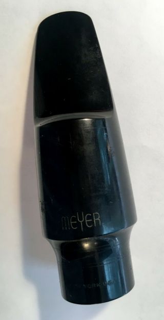 VINTAGE MEYER ALTO SAX MOUTHPIECE - YORK U.  S.  A - SMALL CHAMBER - 4M 2