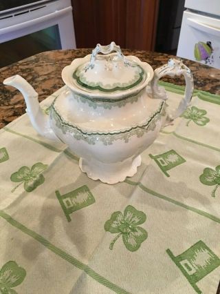 Antique J & G Meakin Teapot Pattern Barganza Hanley England Post 1890