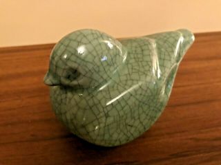 CHINESE VINTAGE HAND CRAFTED CELADON BIRD 3