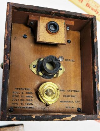 RARE RARE RARE Antique Kodak Model A Daylight box camera 1890 ' s 2
