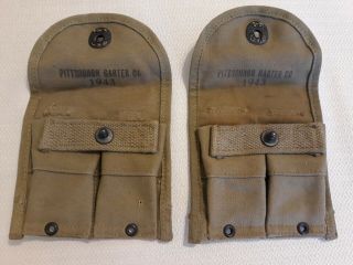 WW2 U.  S.  Military M1 Carbine Ammo Pouches (Authentic WW2) 2