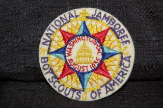 Vintage National Jamboree Washington Dc 1935 Round Embroidered Patch 3 "