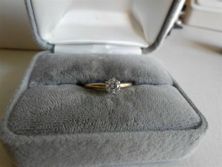DIAMOND ENGAGEMENT RING 14KT APPROX.  40 PTS. 2