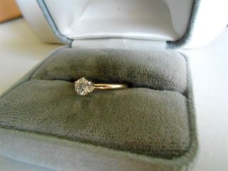 DIAMOND ENGAGEMENT RING 14KT APPROX.  40 PTS. 3