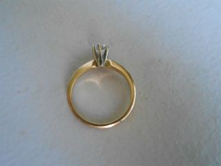 DIAMOND ENGAGEMENT RING 14KT APPROX.  40 PTS. 4