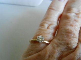 DIAMOND ENGAGEMENT RING 14KT APPROX.  40 PTS. 5