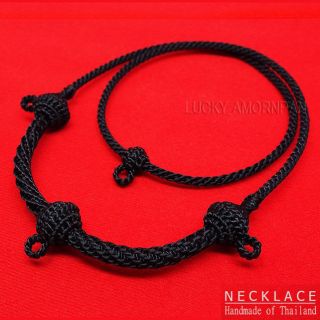 28 " Necklace Rope Wax Thai Buddhist Amulet Handmade Pendant 4 Hook 99
