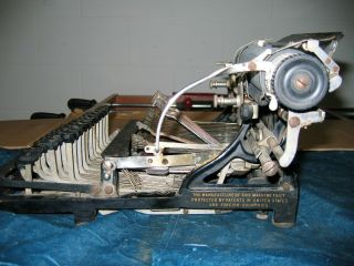 Rare Vintage Pittsburg Visible No 10 Antique Typewriter For Restoration 6
