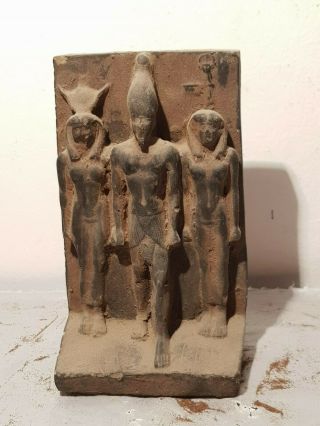 Rare Antique Ancient Egyptian Statue King Menkaure God Hathor Isis Amun2530 Bc