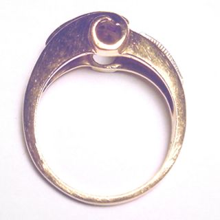 14k ROSE GOLD/Platinum Art Deco RUBY/DIAMOND RING 5.  52 grams SUBERI BROTHERS 6 6