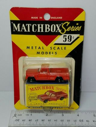 Vintage Matchbox 71 Jeep Gladiator Pick Up Truck