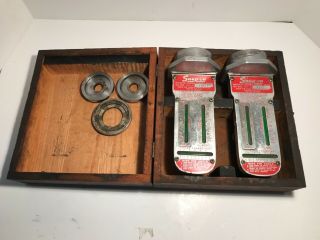 Vintage Snap - On Alignment Tool Magnetic Caster - Camber Gauges,  Box