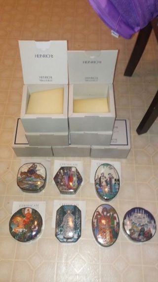 Russian Fairy Tales Porcelain Boxes By Villeroy & Boch Limited Edition