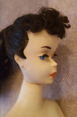 Vintage 3 Brunette Ponytail Barbie Doll with clothes 5