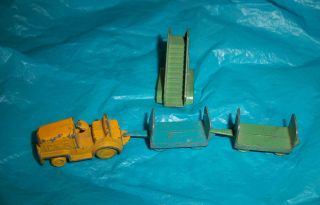 Tootsietoy American Airlines Midget Set Parts Tug Stairs And Luggage Trailers