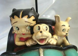 RARE Vintage Display/Advertising Item Betty Boop & Pets in Bumper Car Large VG 2