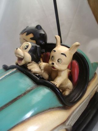 RARE Vintage Display/Advertising Item Betty Boop & Pets in Bumper Car Large VG 6