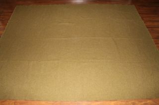 Scarce WW2 U.  S.  Army 1944 dated OD Wool Field Blanket, 3