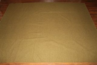 Scarce WW2 U.  S.  Army 1944 dated OD Wool Field Blanket, 8