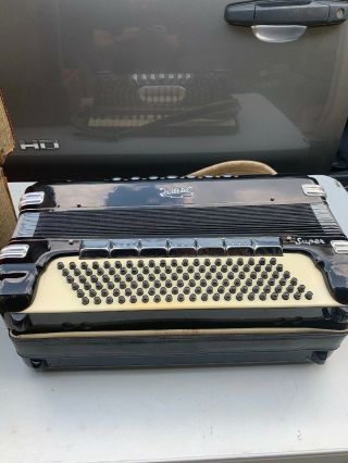 Lira Accordian Vintage Antique With Case.  Great/clean. 4