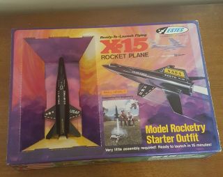 Rare Vintage Estes X - 15 Starter Model Rocket Set