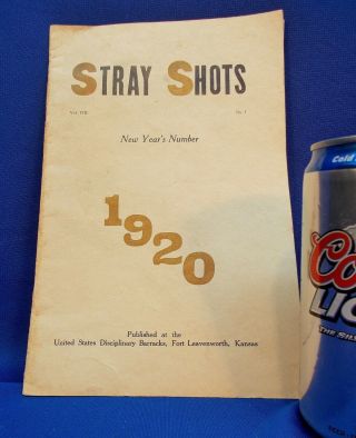 Stray Shots,  Jan,  1920 - Disciplinary Barracks,  Fort Leavenworth,  Ks