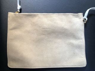 Vintage Bottega Veneta White Leather Hobo Shoulder Handbag w/ Gold Cutouts Rare 7