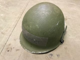 78l Wwii Us M1 Helmet - Front Seam,  Swivel Bail