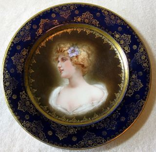 A Antique Royal Vienna Portrait Plate