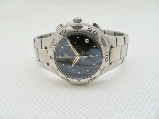 Mens Vintage Tag Heuer Quartz Chronograph Wristwatch Cl1110 Looks & Great