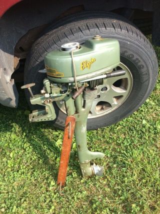 1940 - 50 " S Vintage Sears Elgin Outboard Motor 1.  5 Hp Extra Rowboat