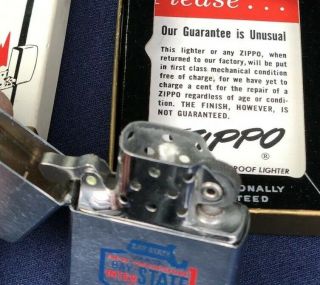 VTG 1963 ZIPPO LIGHTER INTERSTATE SERVICE STATIONS Gas Station - NOS 2