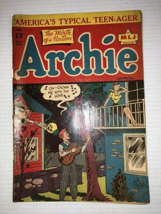 Archie Comics 17 Vintage Golden Age Comic Book