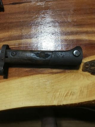 Vintage 1923 Czech Bayonet W/Muzzle Ring and Scabbard 5