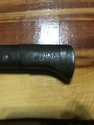 Vintage 1923 Czech Bayonet W/Muzzle Ring and Scabbard 6