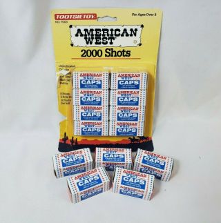 Vintage American West Esquire 2000 Shots Caps - 8 Pack & 5 Bonus No.  7003