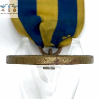 1898 US NAVY SPANISH CAMPAIGN MEDAL SPLIT BROOCH RIBBON BAR 1923 BASTIAN BROS. 2