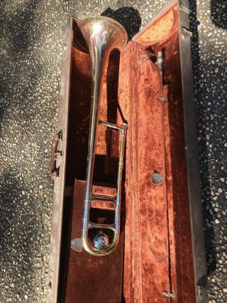 Vintage OLDS TROMBONE WITH CASE 3