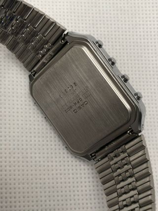 1980 ' s Casio Scientific CFX - 200 197 Stainless Steel Men ' s Watch Japan M 5
